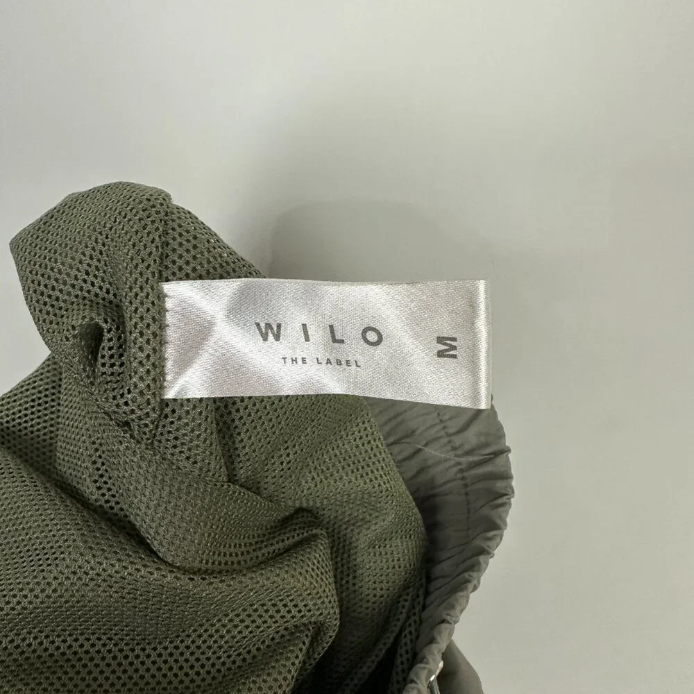 Wilo the‎ Label Parachute Jogger Wind Pants Sage Medium